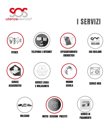 I servizi di SOS Utenze&Servizi