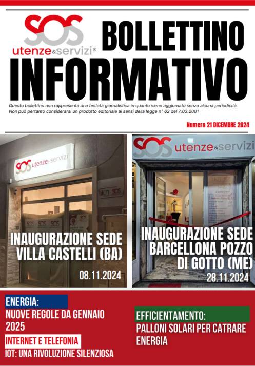 Bollettino informativo SOS dicembre 2024