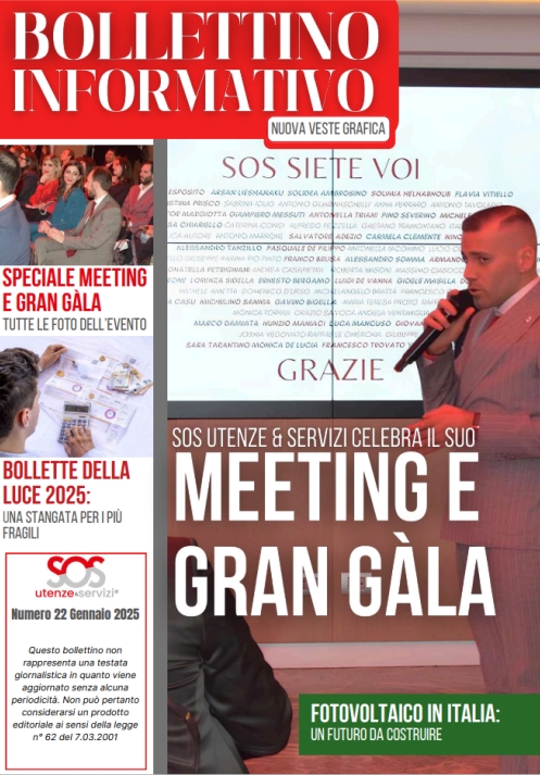 Bolletino Informativo SOS Utenze & Servizi gennaio 2025